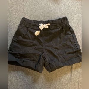 Girls black shorts